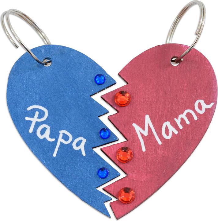 Actual product image Sunnysue Keychain Half Hearts