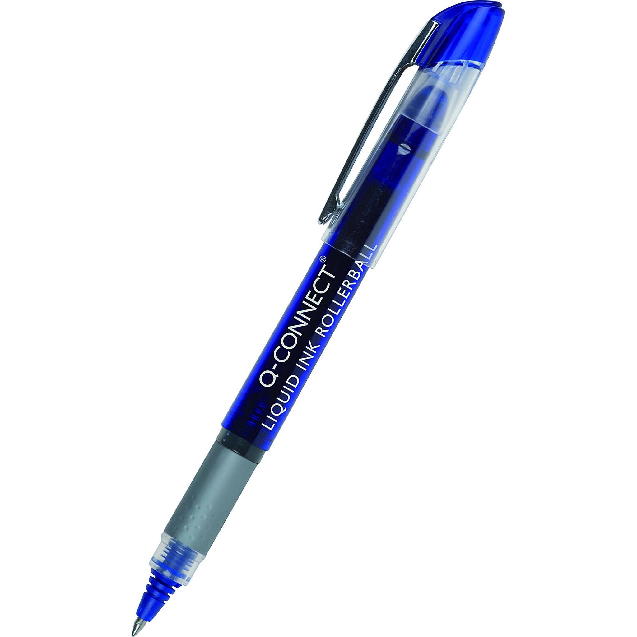 Thumbnail - Q-Connect, Schreibstifte, Kugelschreiber 0,5 mm (Linie), blau (Blau)