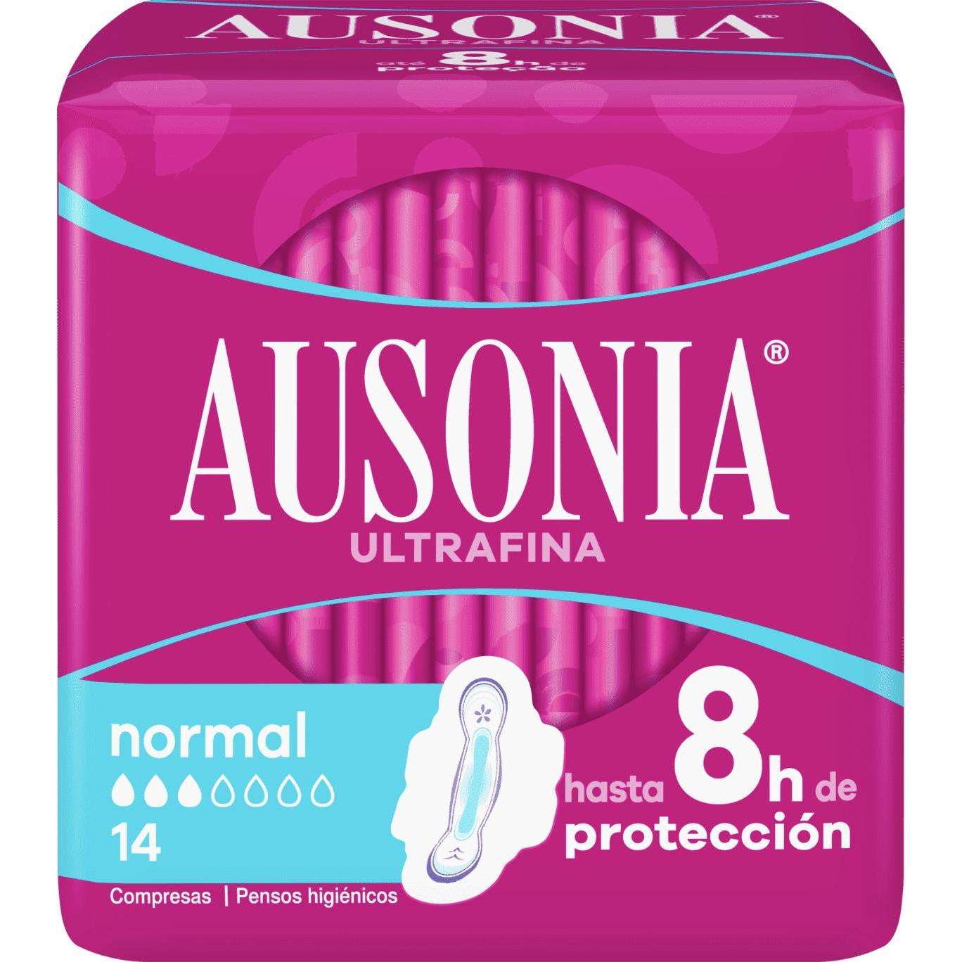 Ausonia, Wattestäbchen + Wattepads, Normal Damenbinden Mit Flügeln (14 Stück)