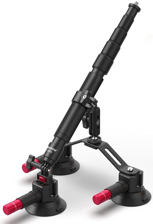 Actual product image Neewer Car Mount For Camera 3-in-1 Suction Cups Mount Kit With Extention Rod