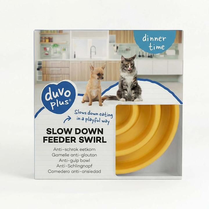 Produktbild Duvoplus Anti-Schlundnäpfe Spiral für Hund und Katze (30 cl)