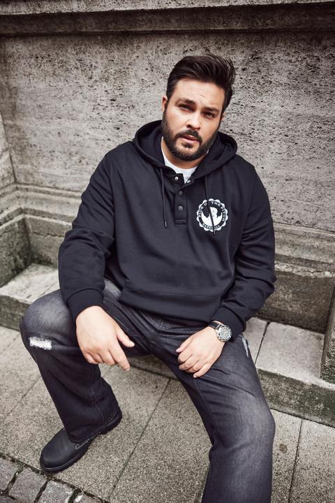 Produktbild Men+ Hoodie, Sweat, Kapuze, Brustprint (3XL)