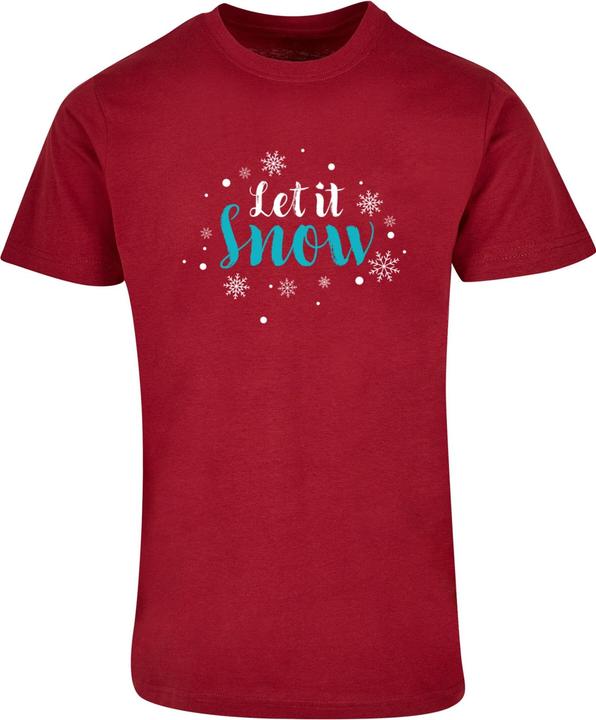 Produktbild Merchcode Let it snow Basic Round Neck T-Shirt - 116407 (L)