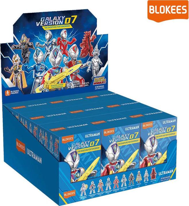 Actual product image Blokees Ultraman Galaxy Version 07 Overture For Tomorrow asst 9pcs