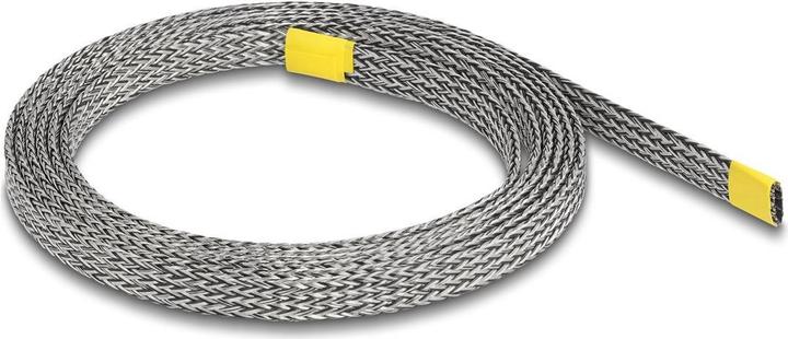 Delock Geflechtschlauch zur EMI Abschirmung dehnbar 2 m x 10 mm (Kabelschlauch, 200 cm)