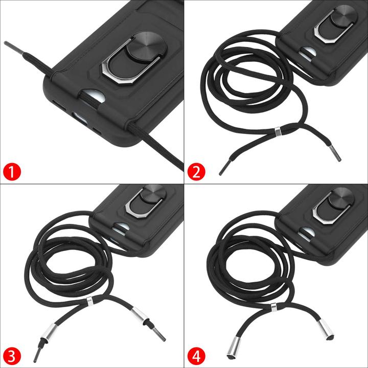 Image du produit Cadorabo Coque pour Apple iPhone 13 avec chaîne et fonction de support