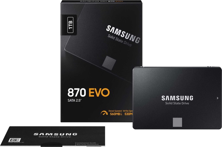 Actual product image Samsung 870 EVO (1000 GB, 2.5")
