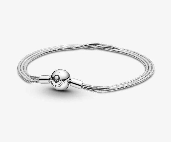 Produktbild Pandora Armband Moments Multi Snake Chains (20 cm, Sterling-Silber)