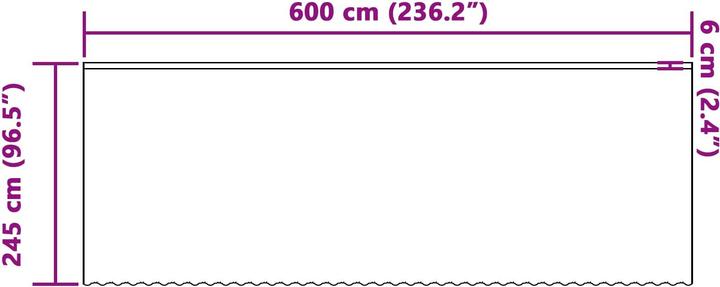 Produktbild vidaXL Lichtfilternde Vorhänge (600 x 245 cm)