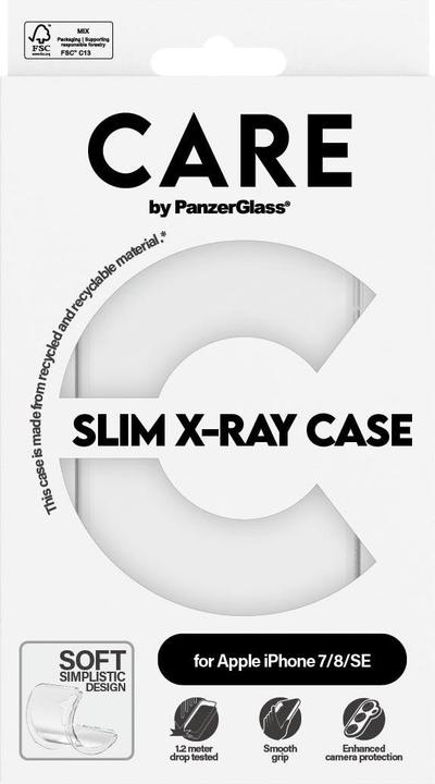 Actual product image PanzerGlass CARE by ® Fashionable Case Transparent X-Ray Soft Basic iPhone 7 | 8 | SE (Apple iPhone 7, Apple iPhone 8, Apple iPhone SE (2nd Gen), Apple iPhone SE (3rd Gen))