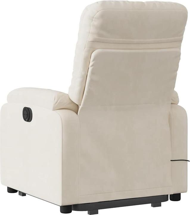 Immagine prodotto vidaXL Poltrona massaggiante con ausilio stand-up Poltrona TV Tessuto in microfibra beige
