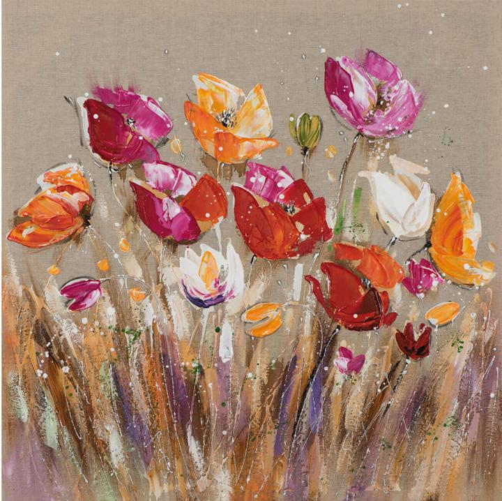 Produktbild imageland Bild Mohn Blumen Bunt (70 x 70 cm)