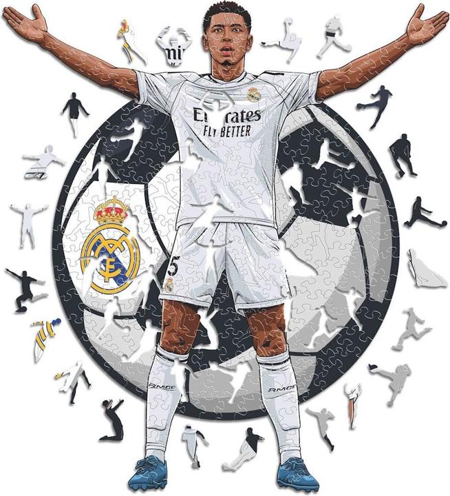 Iconic Jude Bellingham - Real Madrid - Holz Puzzle Grösse L (500 Teile) (500 Teile)