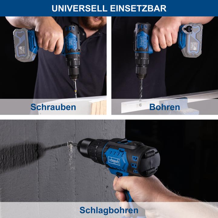 Produktbild Scheppach Akku-Schlagbohrschrauber BC-CD60-X (DIY) (Schlagbohrschrauber)