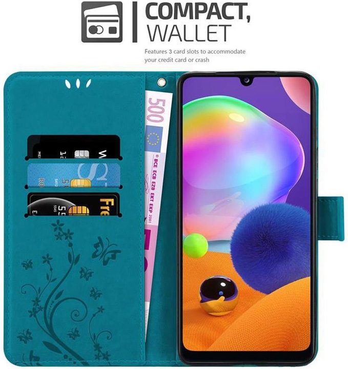 Actual product image Cadorabo Flower Book Cover (Samsung Galaxy A31)