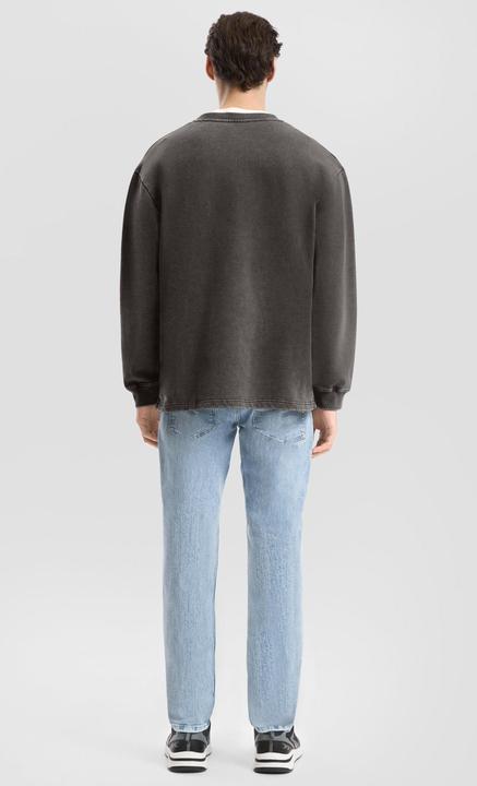 Produktbild s.Oliver Sweatshirt Gewaschenes Sweatshirt mit Kontrast-Detail (M)