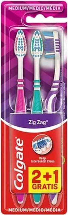 Actual product image Colgate Cepillo D Zig Zag 2 1 (Medium, 3x)