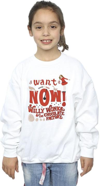 Immagine prodotto Willy Wonka & the Chocolate Factory Verruca Salt I Want It Now Felpa Ragazze (152, 158)