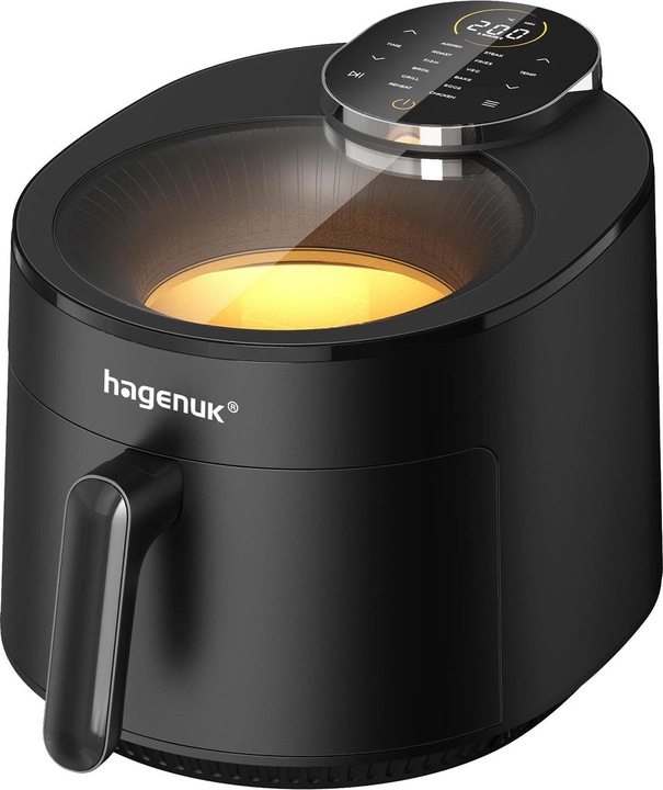 hagenuk Infrarot-Heissluftfritteuse mit Sichtfenster, 5 l, 1500W