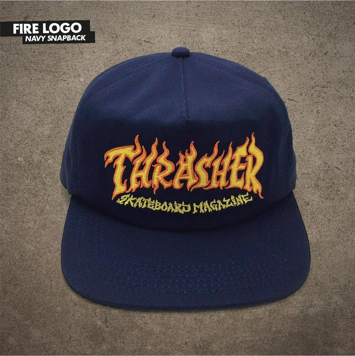 Actual product image Thrasher Fire Logo Snapback