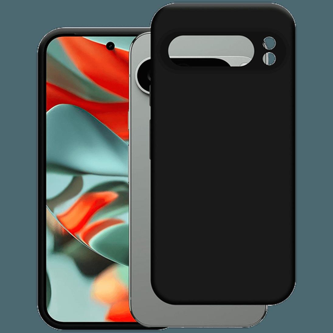 Just in Case TPU Back Cover Schwarz Google Pixel 9 Pro XL (Google Pixel 9 Pro XL), Smartphone Hülle, Schwarz
