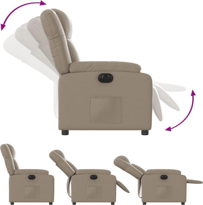 Produktbild vidaXL Relaxsessel Elektrisch Kunstleder