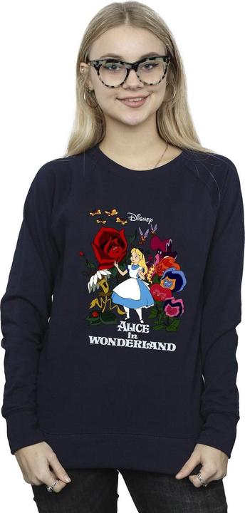 Image du produit Disney Sweatshirt Womens/Ladies Alice In Wonderland Flowers (L)