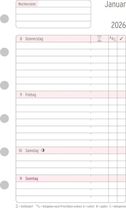 Produktbild Chronoplan Wochenplan (1 Woche / 2 Seiten)
