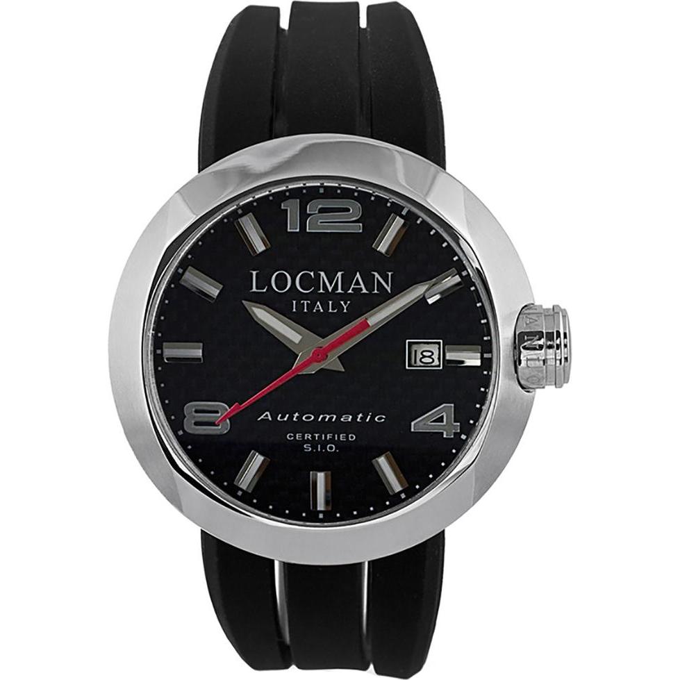 Thumbnail - Locman, Armbanduhr, Italy Herrenuhr Change Automatik Ref. 0425, Schwarz, Silber, (Analoguhr, 46 mm)