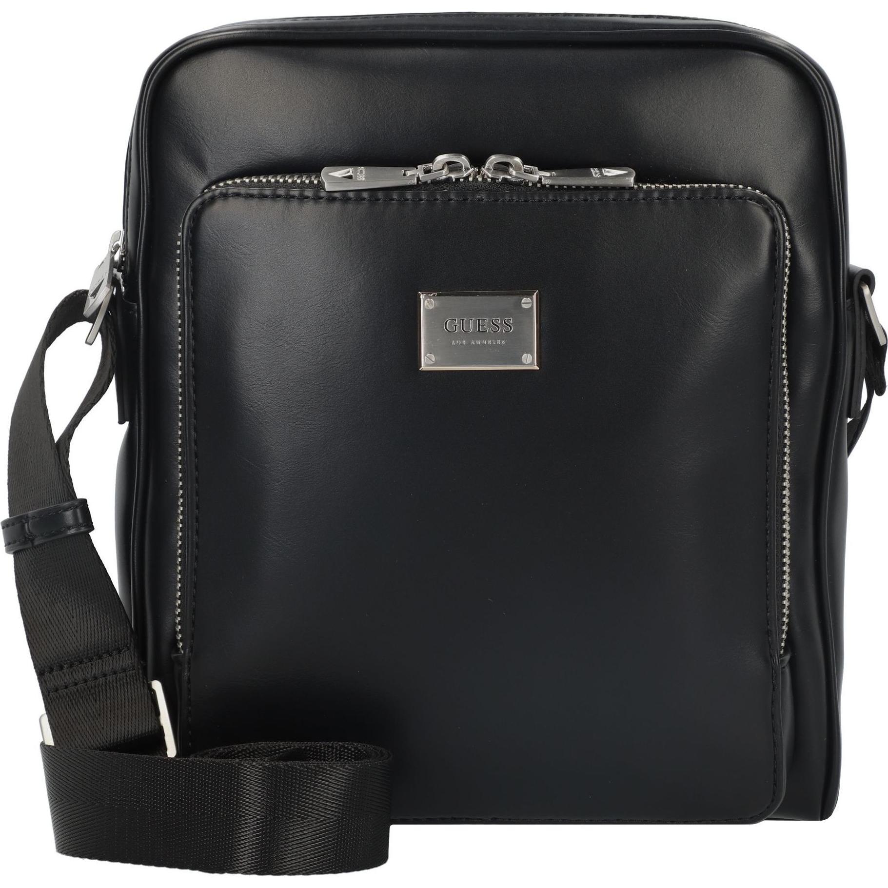 Guess, Handtasche, Milano Umhängetasche 23 cm, Schwarz