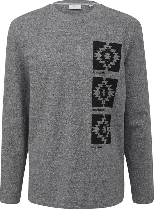 Produktbild s.Oliver T-Shirt Langarmshirt mit Frontprint (L)