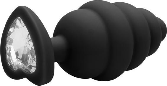 Produktbild Ouch! Regular Ribbed Diamond Heart Plug