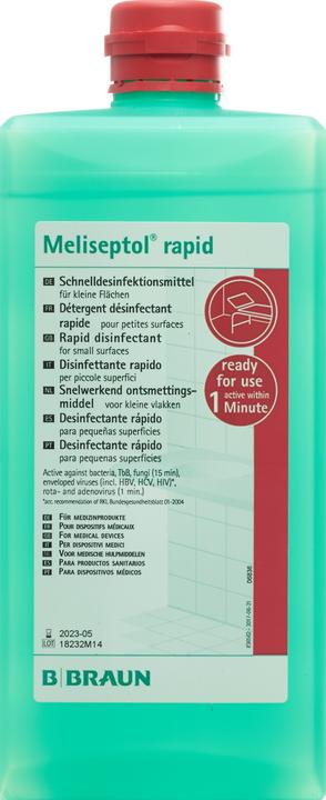 Actual product image Meliseptol Alcohol rapid disinfection (1000 ml)