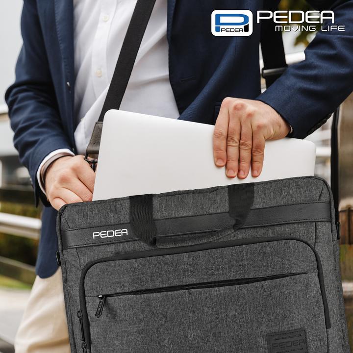 Actual product image Pedea URBAN compact 43.9cm (17.3") laptop bag, grey (17.30")