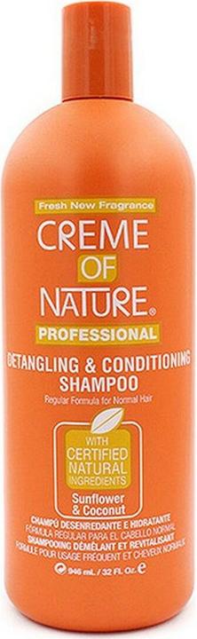 Produktbild Creme of Nature Professionelles Entwirrungs- und Pflegeshampoo 946ml Weiss (946 ml, Flüssiges Shampoo)