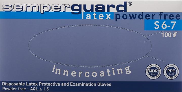 Produktbild Fripac Semperguard Latex-Einmalhandschuhe (S)