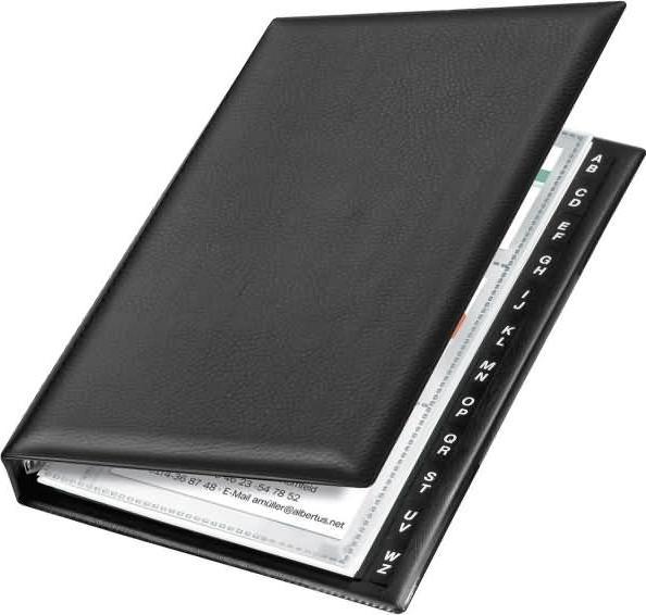 Immagine prodotto Veloflex Raccoglitore ad anelli per biglietti da visita A5 nero (A5)