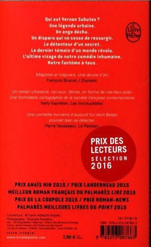 Image du produit Vernon Subutex. Tome 1 (Français, Virginie Despentes, 2016)