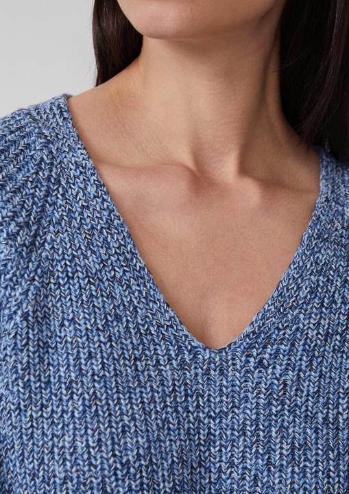 Produktbild s.Oliver Strickpullover Strickpullover mit V-Ausschnitt und Raglanärmeln (40)