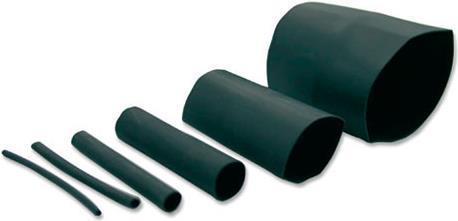 Produktbild ACT Shrinking Tube Size: Ø voor krimp 6,40 mm black mm ZWART DERAY-S 6,4MM/1,22M (1 x)