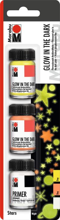 Actual product image Marabu Nachleuchtfarbe 'Glow in the Dark Stars' (45 ml)