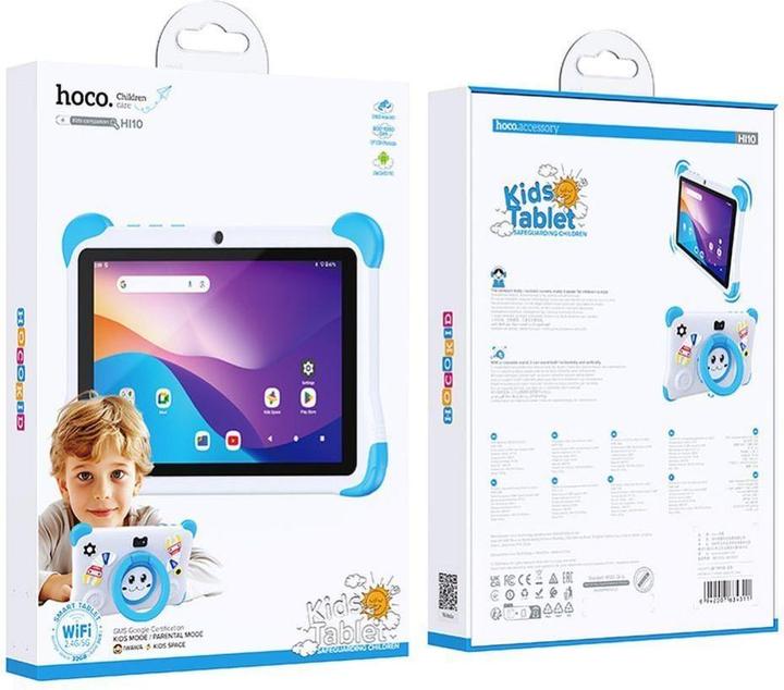 Image du produit Hoco Headphone with microphone tablet for kids 3GB / 32GB HD Android 14 HI10 blue (WLAN uniquement, 8", 32 Go, Blanc, Bleu)