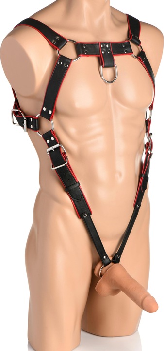Actual product image Master Series Heathen Harness L/XL - Black, Red (L, XL)