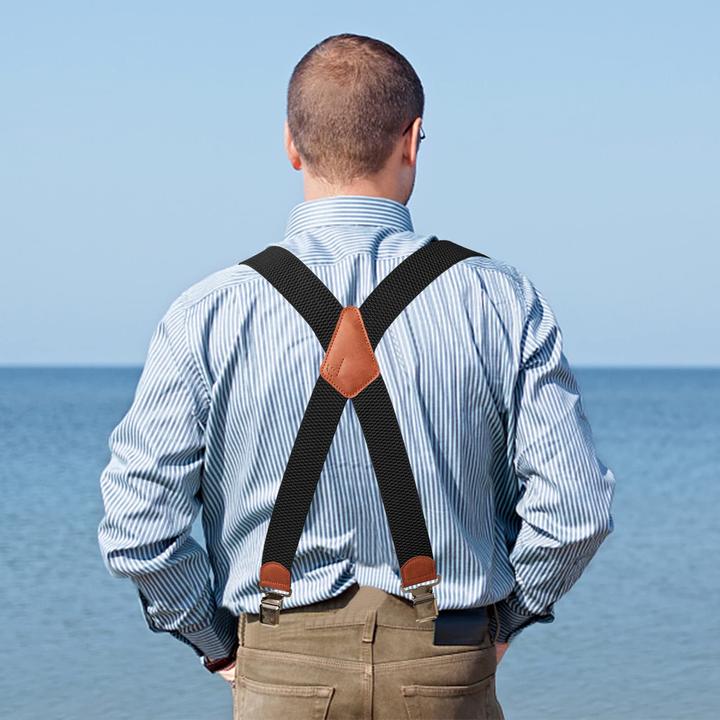 Produktbild Only-Bags.Store Hosenträger mit 4 starken Clips breite letzte verstellbare Länge