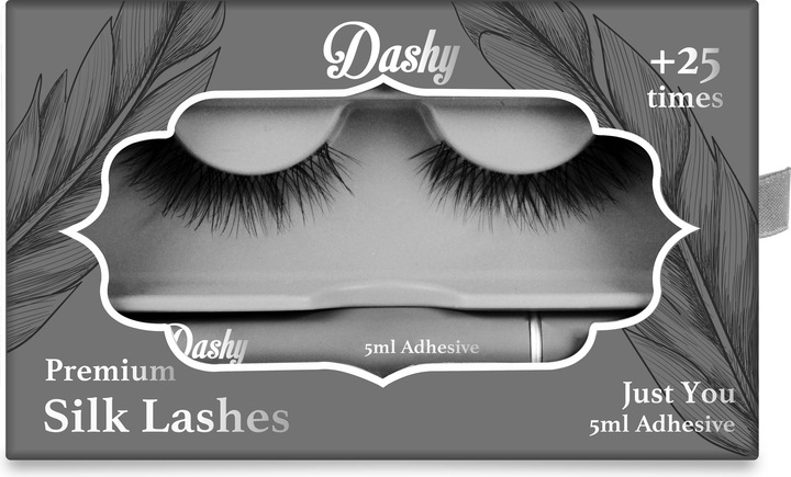 Dashy Premium Silk Lashes + 5 ml Adhesive Just You (Künstliche Wimpern)