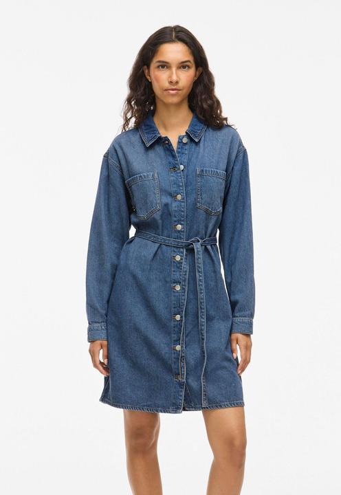 Image du produit Vila VIKIKI Denim Blusenkleid (38)