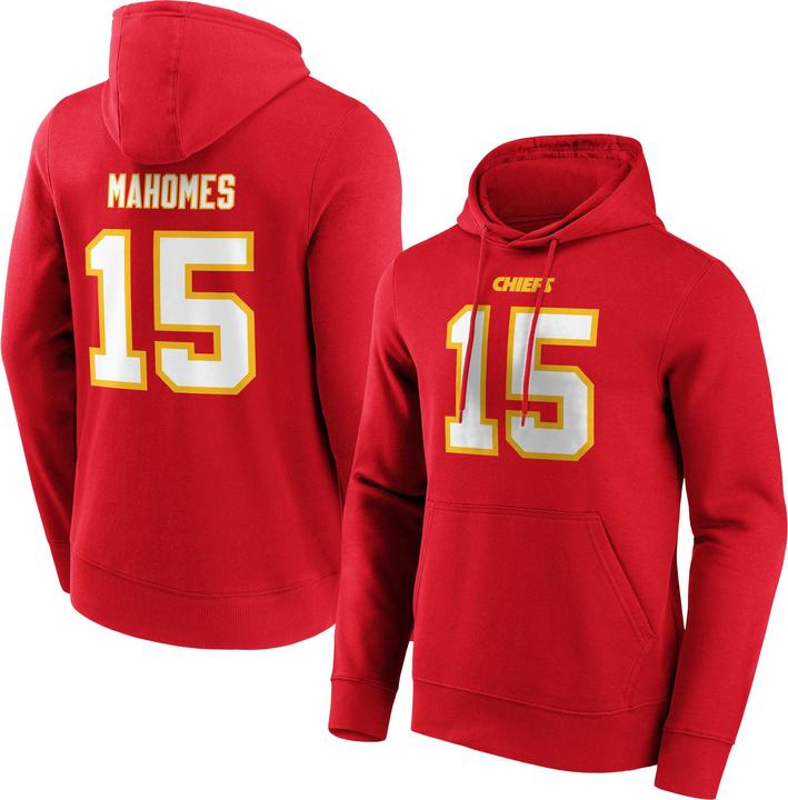 Immagine prodotto Fanatics Felpa con cappuccio grafica Kansas City Chiefs Mahomes 15 M (M)