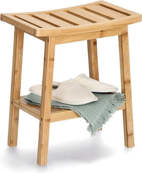 Immagine prodotto Zeller Present Sgabello con ripiano, bambù