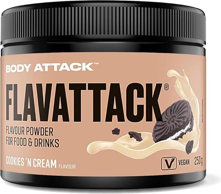 Immagine prodotto Body Attack Flav Tastic (barattolo da 250g) (Biscotti e panna, 1 x, 250 g)