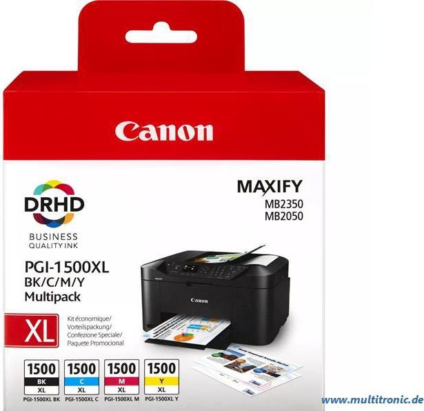 Actual product image Canon PGI-1500XL Multipack (CMYK)